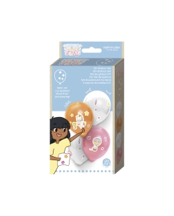 Globos Latex 36cm Pegatinas Unicornio