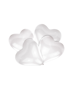 Globos Latex Forma Corazon Blanco 30,4cm
