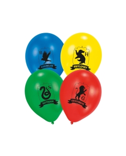 Globos Latex 27,5cm Harry Potter Escudos