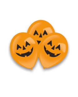 Globos Latex 27cm Led Transp. Calabazas