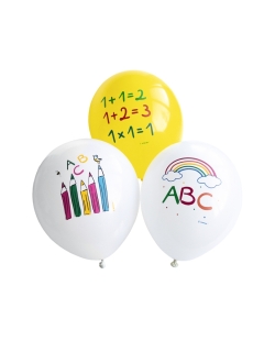 Globos Latex 27,5cm Vuelta Al Cole