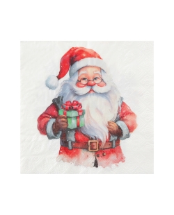 Servilleta Papa Noel 33X33cm Papel 2 Capas ***OFERTA DTO NO ACUMULABLE