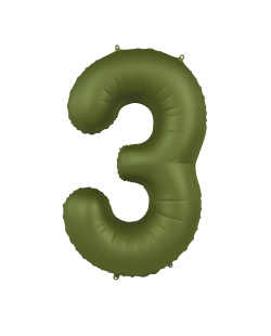 Forma Numero 3 Verde Oliva Mate 86cm ***OFERTA DTO NO ACUMULABLE