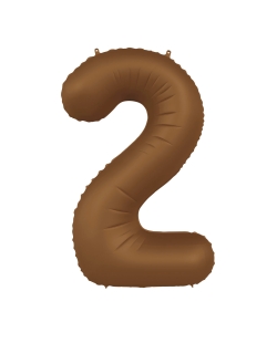 Forma Numero 2 Marron Chocolate Mate 86cm ***OFERTA DTO NO ACUMULABLE