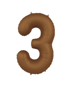 Forma Numero 3 Marron Chocolate Mate 86cm ***OFERTA DTO NO ACUMULABLE