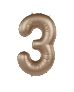 Forma Numero 3 Oro Estrella Satin 86cm ***OFERTA DTO NO ACUMULABLE