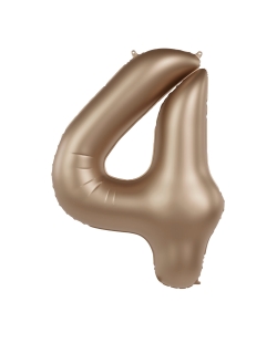 Forma Numero 4 Oro Estrella Satin 86cm ***OFERTA DTO NO ACUMULABLE