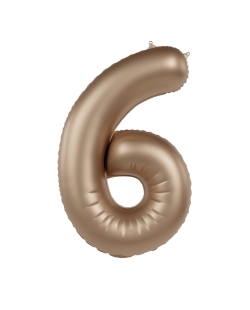 Forma Numero 6 Oro Estrella Satin 86cm ***OFERTA DTO NO ACUMULABLE