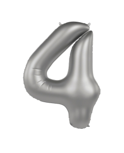 Forma Numero 4 Plata Luna Satin 86cm ***OFERTA DTO NO ACUMULABLE