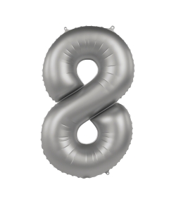 Forma Numero 8 Plata Luna Satin 86cm ***OFERTA DTO NO ACUMULABLE