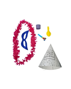 CAJA 100 COTILLONES ECONOMICOS DE VARIOS COLORES SURTIDOS