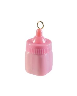 Soporte para Globos Biberon Rosa - 80g 