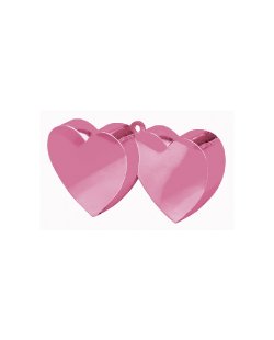 Soporte para Globos Doble Corazon Rosa - 170g 