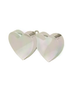 Soporte para Globos Doble Corazon Iridiscente - 170g 
