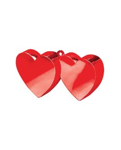 Soporte para Globos Doble Corazon Rojo - 170g 