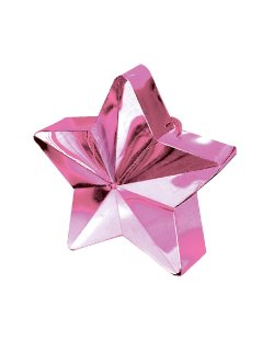Soporte para Globos Estrella Rosa - 168g 