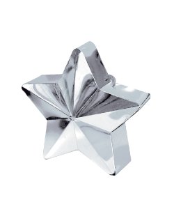 Soporte para Globos Estrella Plateada - 168g  