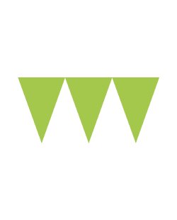 Banderin de papel verde lima-4,5m ***OFERTA DTO NO ACUMULABLE