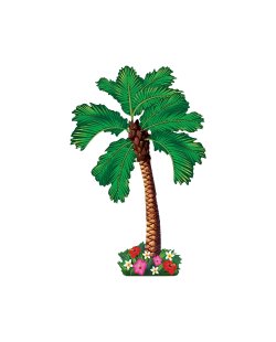 Palmera Articulada Decoracion Hawaiana - 1,82cm 