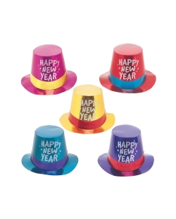 Sombrero Copa Surtidos H. New Year Destellos Foil