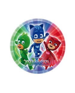 8 Platos 23 cm PJMASKS 