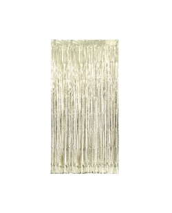 Cortina Flecos Foil Oro 1x2m