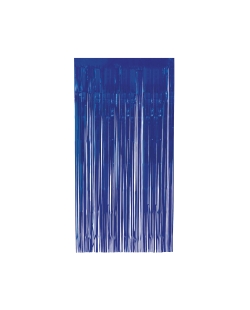 Cortina Flecos Foil Azul Real 1x2m