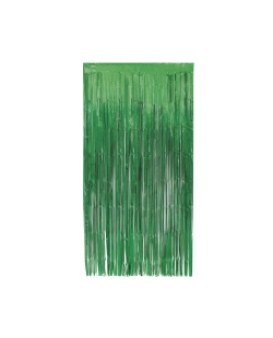 Cortina Flecos Foil Verde 1x2m