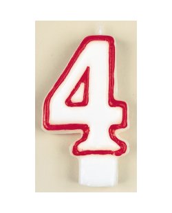 Vela Borde Rojo N&ordm; 4 ***OFERTA DTO NO ACUMULABLE