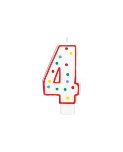 Vela Gigante Puntitos Nº4 ***OFERTA DTO NO ACUMULABLE