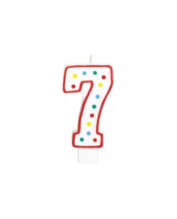 Vela Gigante Puntitos Nº7 ***OFERTA DTO NO ACUMULABLE