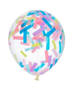 Globos Latex Confeti Color Pastel 30cm