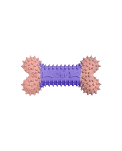 Hueso Lila y Rosado 12cm x 9cm Aroma Pollo ***OFERTA DTO NO ACUMULABLE