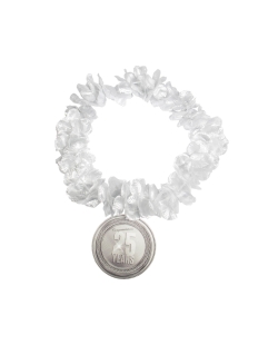 Collar Hawaiano Plata 25 Aniversario