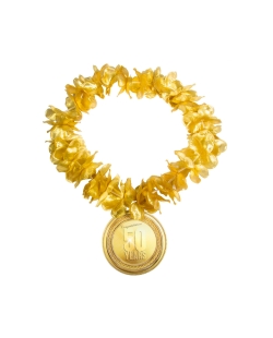 Collar Hawaiano Oro 50 Aniversario