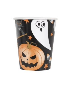 Vasos 266ml Murcielagos Y Sustos Carton