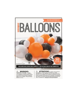 Kit Guirnalda Globos Halloween Y Confeti Metal