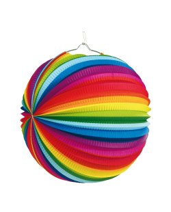 Farolillo Papel Circul. Multicolor 25cm 