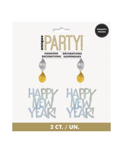 Deco Colgante Espiral H. New Year Prismat. 76,2cm