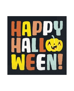 Servilletas 33X33cm Calabaza Happy Halloween