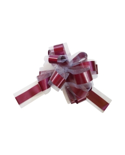 Lazo Facil Tul Burdeos 50mm Polipropileno Y Poliester ***OFERTA DTO NO ACUMULABLE