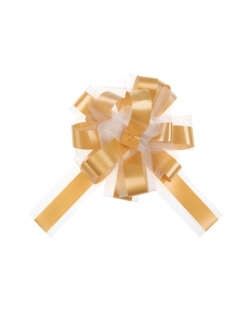 Lazo Facil Tul Oro 50mm Polipropileno Y Poliester ***OFERTA DTO NO ACUMULABLE