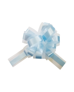 Lazo Facil Tul Azul Pastel 50mm Polipropileno Y Poliester ***OFERTA DTO NO ACUMULABLE