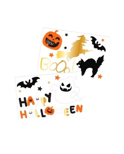 Pegatinas Ventana Figuras Halloween 18Pz