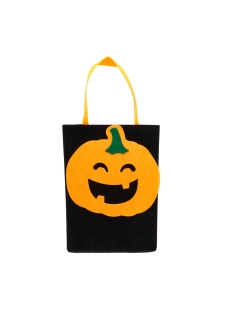 Bolsa Truco O Trato Calabaza Halloween Booo! Fieltro