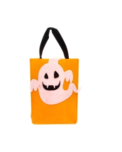 Bolsa Para Truco O Trato Fantasma Halloween Booo! Fieltro
