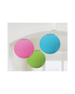 Lamparas decorativas de papel multicolores-24cm 