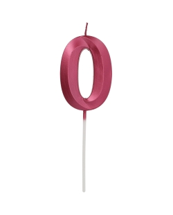 Vela Glamour Nº 0 Rosa Metal