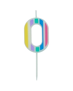 Vela Nº 0 Pastel Multicolor