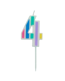Vela Nº 4 Pastel Multicolor